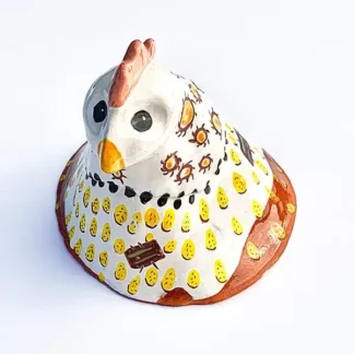 Ceramic Chicken Sculpture, Dot
