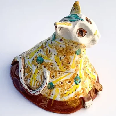 Ceramic Cat Sculpture Ginger