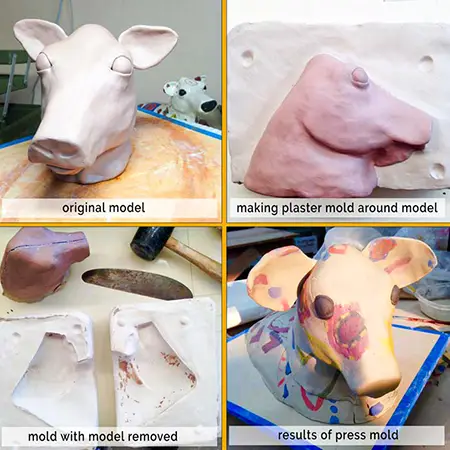 Clay Mold of Cow