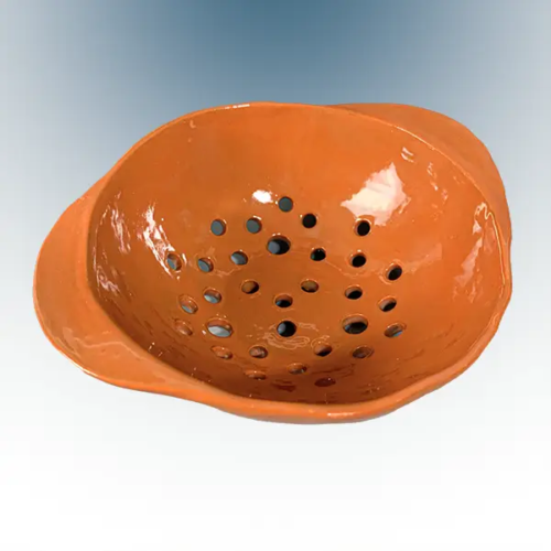 Tangerine Ceramic Berry Bowl