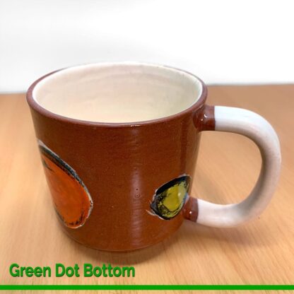 Green Dot Ceramic Mug