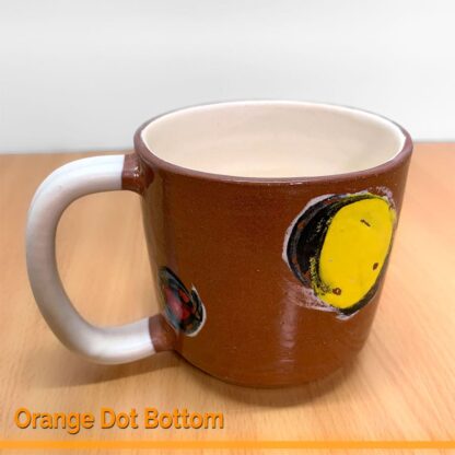 Orange Dot Ceramic Mug