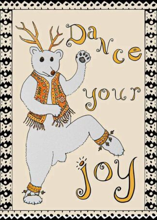 Dance Your Joy - Polar Bear-Illustration Print