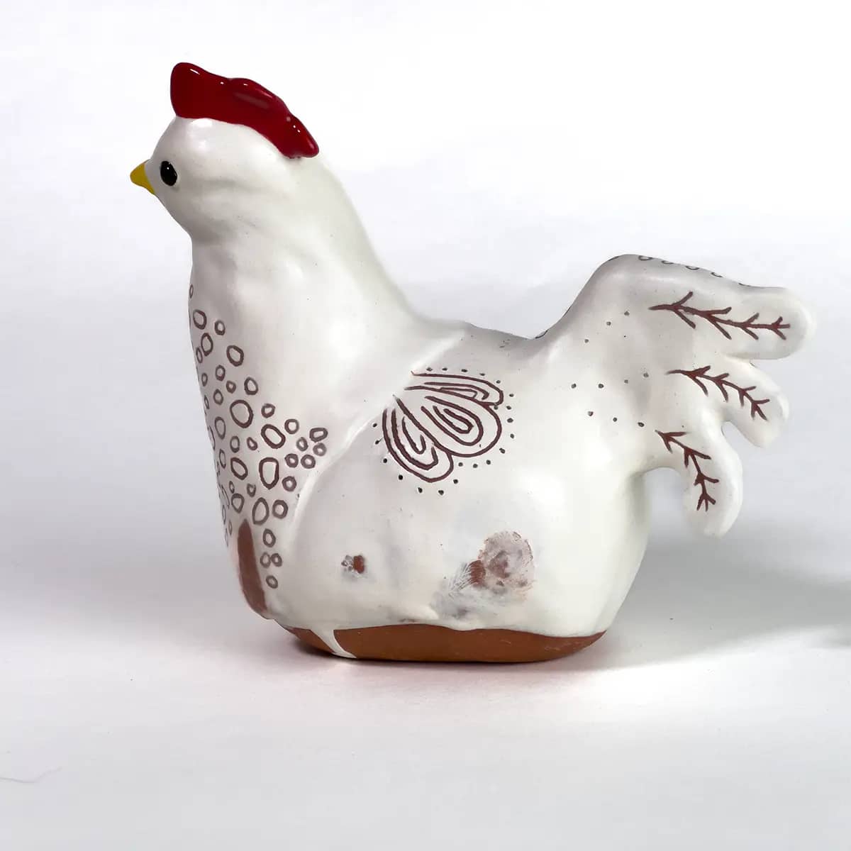 Addie Ceramic White Chicken
