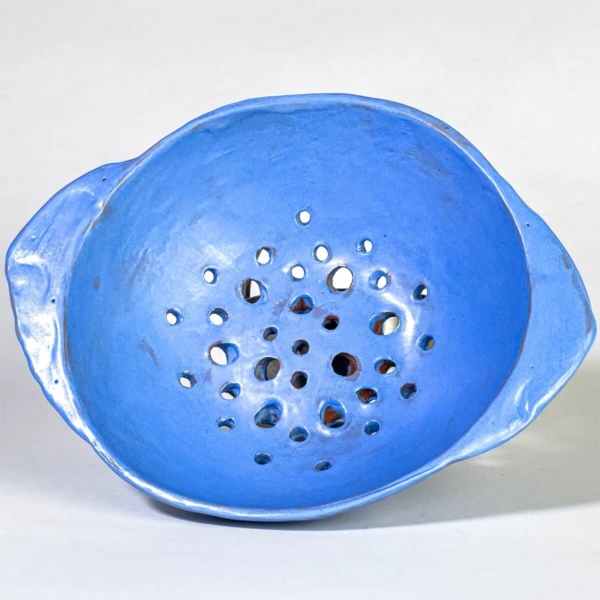 Blue Ceramic Berry Bowl