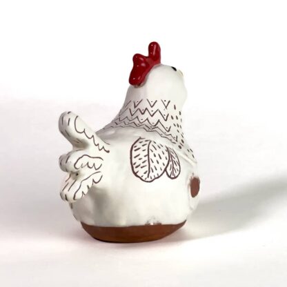 Ceramic White Chicken - Darla