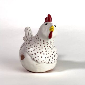 Ceramic White Chicken - Darla