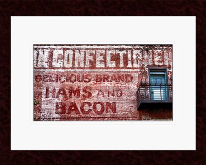 Hams and Bacon on the Brick Wall -simulated frame