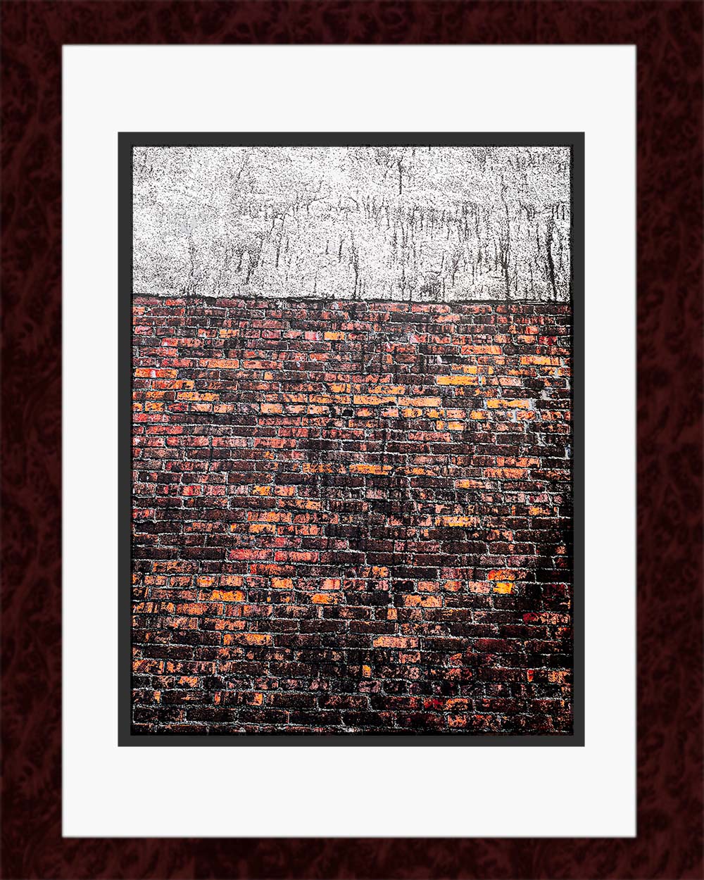 Timeless Brick and Mortar Photographic Print in Frame
