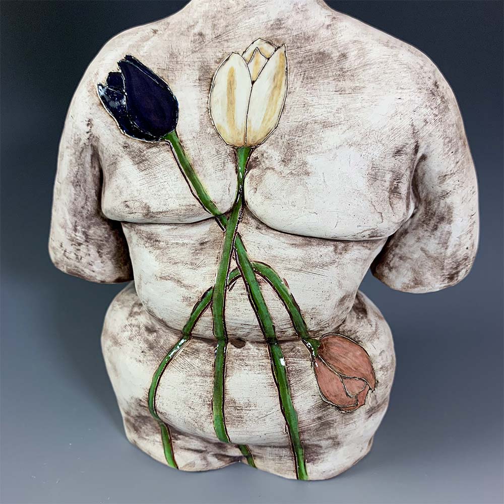 Rug - No Rug Ceramic Sculpture - Back Detail
