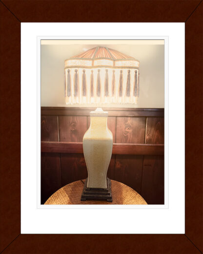 Vintage Table Lamp -Framed
