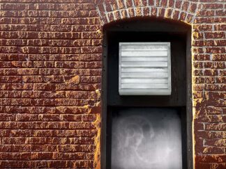 Red Brick - Window Blind - Archival Pigment Print