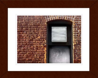 Red Brick -Window Blind -16x20" Frame