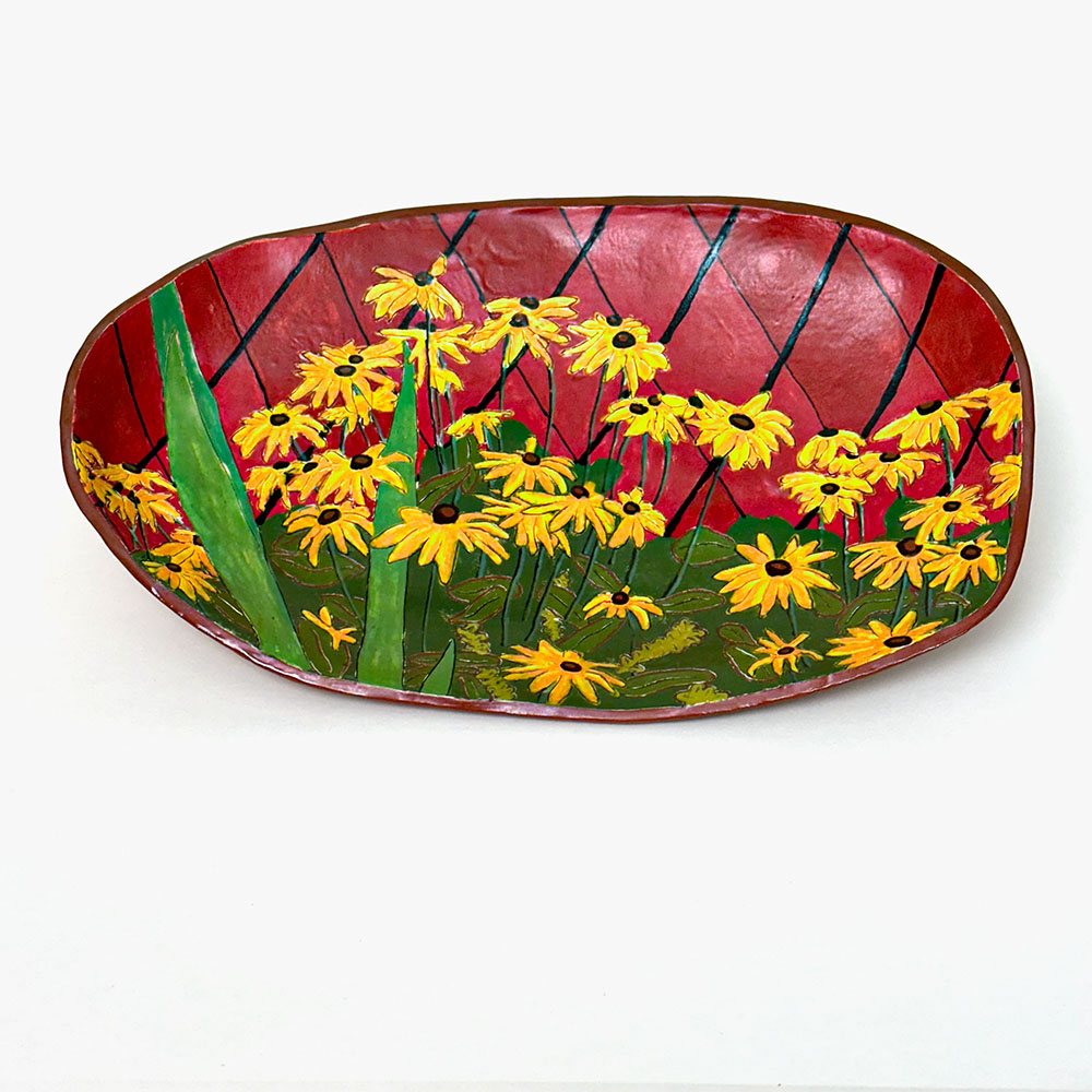 August Heat -Decorative Ceramic Serving Platter