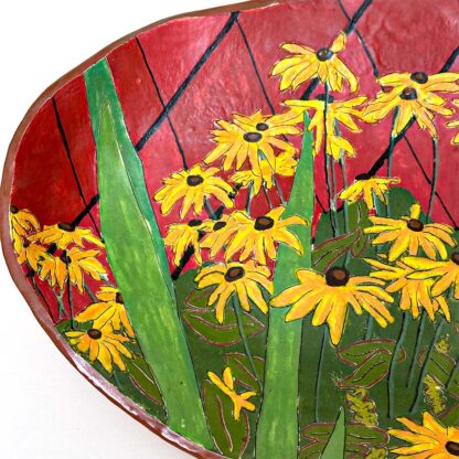 Left Side View - August Heat -Decorative Ceramic Serving Platter