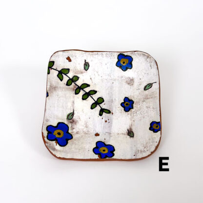 Forget-Me-Not Ceramic Dish -E