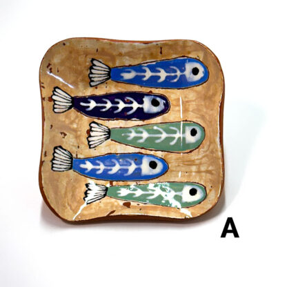 Skeletal Fish Ceramic Dish -A