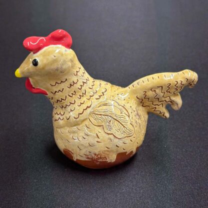 Flo the Ceramic Chicken -Side View