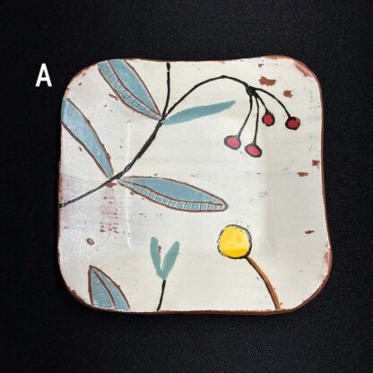 Winter Botanical Ceramic Dish -Version A