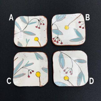 Winter Botanical Ceramic Dish -All 4