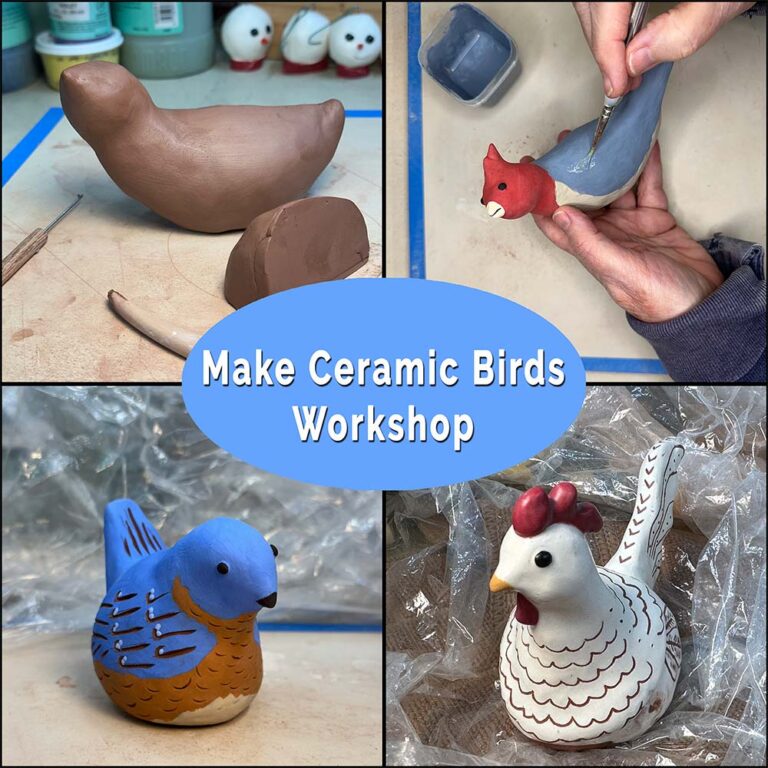 How to Hand-build Ceramic Birds -Workshop