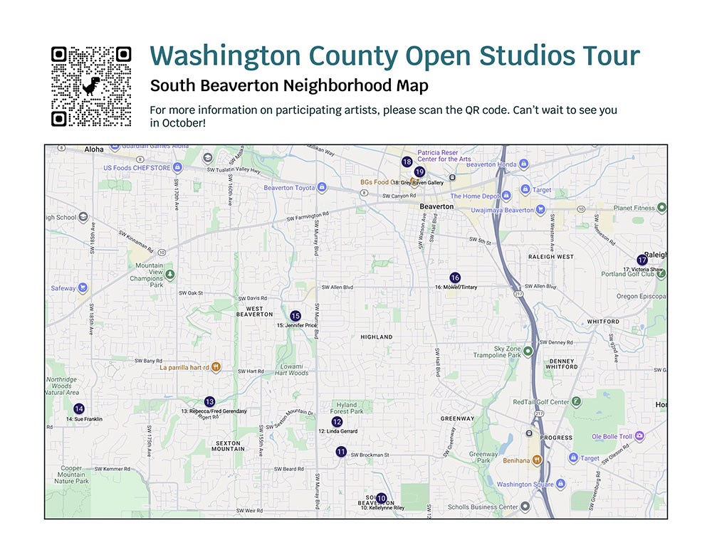 Washington County Art Alliance Open Studio Tours - 2025 Map Guide