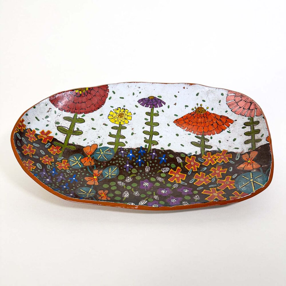 Flower Box Ceramic Decorative Platter