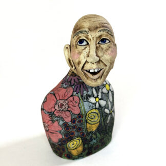 7 inch ceramic figurative sculpture